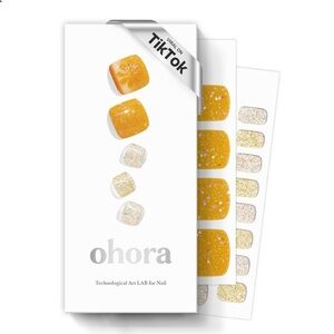 ohora Semi Cured Gel Pedi Strips (P Orange Splash)